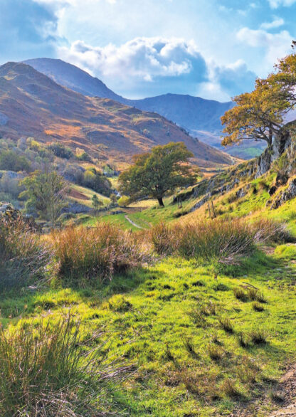 Card showing path through Little Langdale in the Lake District